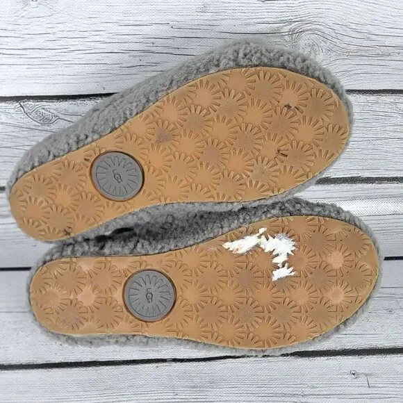 UGG Australia Fluff Yeah Women's Size 5 US Gray Slide Slingback Sandals - Picture 10 of 10